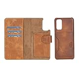 Venito Florence Leather Wallet Phone Case Compatible with Samsung Galaxy S20 - Extra Secure with...