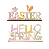 Dekobuchstaben Ostern Dekoration Ornamente Frühlingsdekoration ,Das Design der Themenbuchstaben macht Ihre Osterparty fröhlicher und entzückender.