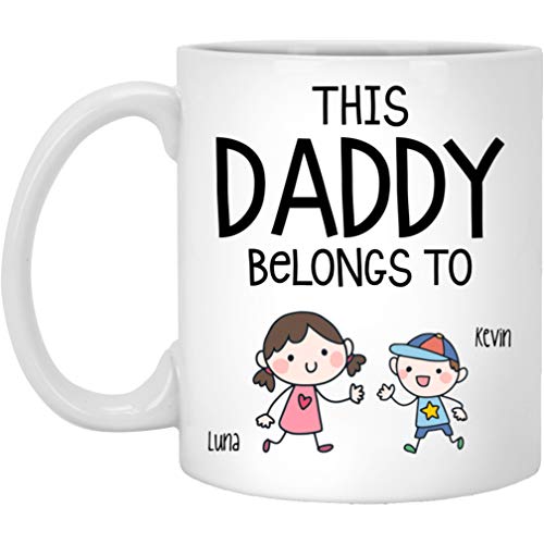 Dad's Mug - Best Fathers Day Gift - Funny Mug for Dad - Personalized with Kids' Names