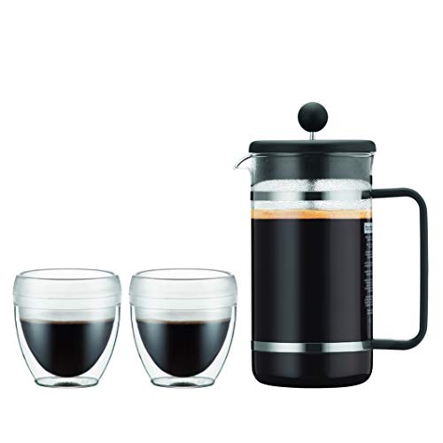 Tarro Bodum Presso De Plástico 1 Litro - Negro, Apto Microondas Y Lavavajillas, Sin BPA - Práctico Y Resistente