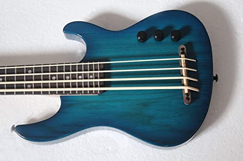 Mini 4String Ukulele Bass Guitar In Blue Color #TOP2