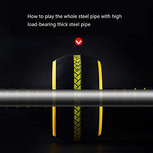 Rolo abdominal, adequado para exercícios abdominais, roda abdominal, 9,5 cm, equipamento de fitness