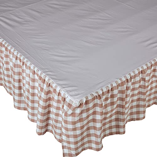 Annie Buffalo Portabella Check Queen Bed Skirt 60X80X16 #TOP1