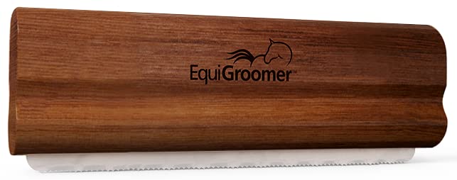 EasyGroomer Deshedding Brush for Dogs Cats| Natural Mahogany | Undercoat Tool for Large and Small Pets | Comb Removes Loose Dirt, Hair and Fur While | Perfect for Short and Long Hair Grooming Shedding - 5 Inch - Mahogany