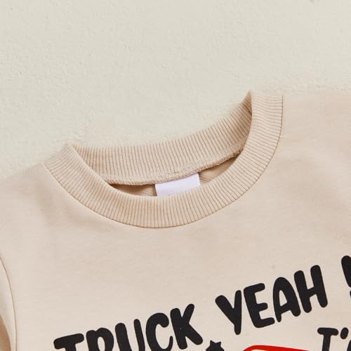 Toddler Baby Boy First 2nd Birthday Outfit Monster Truck Crewneck Sweatshirt Pants Sets Cute Cake Smash Outfit4