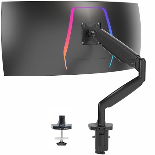 Brazo de monitor para pantallas pesadas de hasta 32 libras que elimina el dolor de cuello