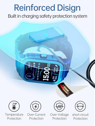 WUNIAK Compatible for VRPEFIT IDW13/IDW15/ID207A/IDS01/ID208BT Smart Watch Charger,Magnetic USB Charging Cable Replacement Charger for VRPEFIT IDW13/IDW15 Smartwatch Accessories