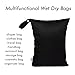 Kawigo Wet Dry Bags Two Zipper Pockets Travel Beach Pool Reusable Waterproof Yoga Gym Bag for Baby Cloth Diaper Swimsuits Wet Clothes 3 Packs 3L08