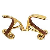 LOIUO Gun Rack Storage Wall Mount Rifles Shotgun Hooks Horizontal Metal Hangers for Storing Shotguns Rifles Archery Bow Heavy Duty Steel (Gold)