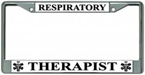 Respiratory Therapist Photo License Plate Frame Free Screw Caps with This Frame