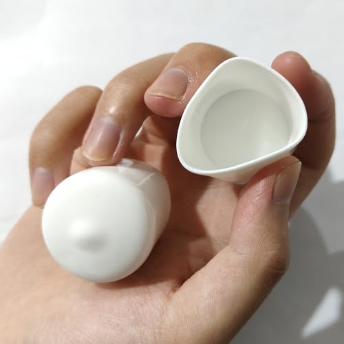 Tapas de goma de 32 mm redondas | Protector de rosca uxcell de vinilo blanco, paquete de 10 6