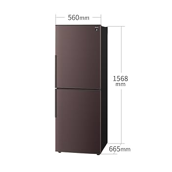 Amazon | シャープ 冷蔵庫 幅56.0cm 280L 右開き SJ-PD28P-T