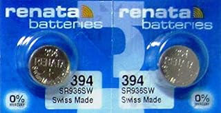 2 X Renata Mercury Free Swiss Made Silver 1.55V -SR936SW-394 Battery