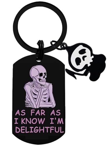 Halloween Skeleton Keychain Skeleton Skull Accessories for Girls Boo Basket