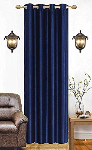 Image of Avi Trendz Polyster Curtain Set of 1(Royal Blue, 4 x 5)