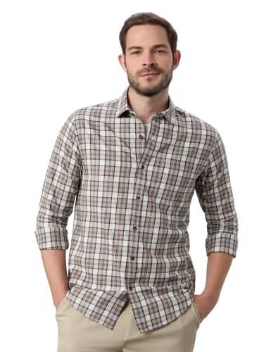Image of Symbol Premium Men's Checkered Casual Shirt - Regular Fit | Full Sleeve | Pure Cotton (Available in Plus Sizes)