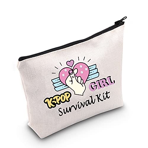 MEIKIUP K-pop Gift K-pop Merchandise Korean Drama Gifts K-pop Music Lover Makeup Bag K-drama Gift K-pop Girl/Mama Survival Kit (K-pop girl bag)