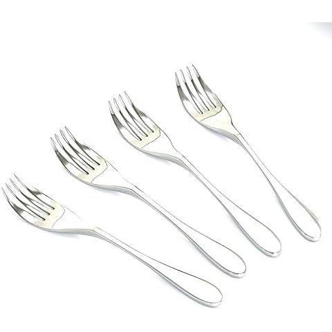 Knork Gloss Forks, Set of 4, Gloss Stainless Steel Cover