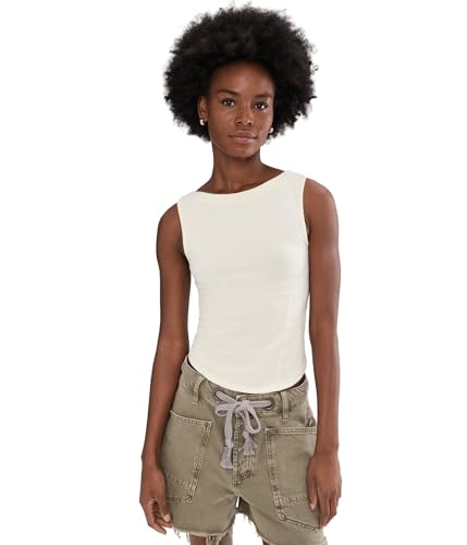 Free People Womens Iconic Tank Whisper White X-Large