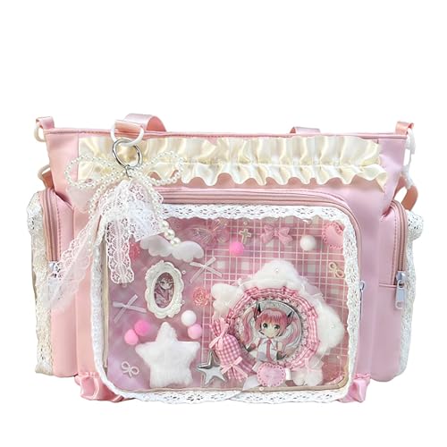 Sac à épingles japonais ita bag en nylon résistant pour sécuriser vos badges kawaii d'anime