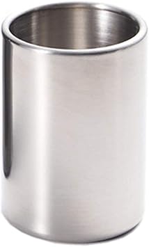 1 Piece Stainless Steel Fruit Fork & Jar Holder, Kitchen Utensil, Coffee Spoon Holder, Cup - Silver-Tone