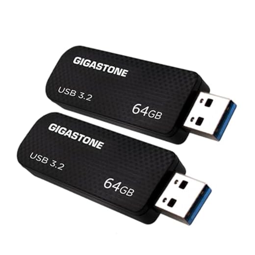 Gigastone Z30 64 GB Pen Drive USB 3.2 Gen1, Pen Drive Design Retrátil Sem Capa, Unidade Polegar Estilo Fibra de Carbono, Desempenho Confiável e Durável, Compatível com Interface USB 2.0/USB 3.0/USB 3.1
