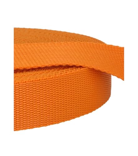 Sangle orange PST Film 20m x 40mm pour attacher et sécuriser le matériel de jardin
