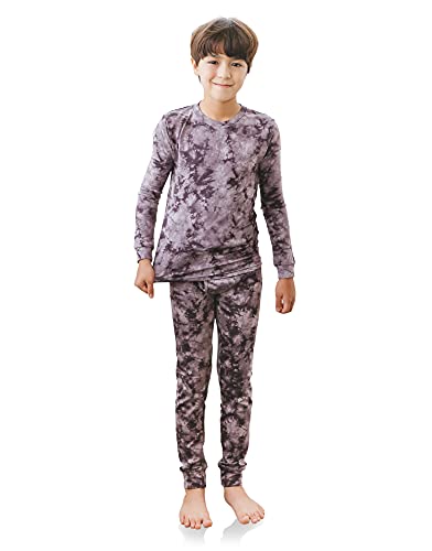 TINFL by Vaenait 4-14 Years Boys Kids Aeroheat Thermal Underwear Base Layers Warm Fleece Lined Pajama Long John Set2