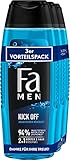 Fa Men 2in1 Körper & Haar Duschgel Kick Off mit erfrischendem Duft von aquatischer Minze 3er, 750 ml