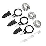 CIVIVI 3 Pack Box Cutter Utility Knife, Mini Neck Knife for Men Women EDC, Quick Snip Knife with 3Pcs Extra Blades, 3Pcs Bead Chain C22022A-2