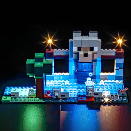Image of Light Kit Compatible with Lego 21261 The Wolf Stronghold (No Model), Decoration Lighting Set Compatible with Lego The Wolf Stronghold Creative Toys