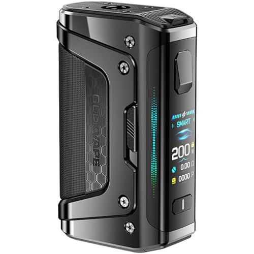 GEEKVAPE Aegis Legend 5 Box Mod 200W | 510 Fil - ECO / Smart / Normal / Custom / TC Type-C fit GeekVape Z Sub Ohm Tank, Sans nicotine, San Batterie (Carbone Noir -)