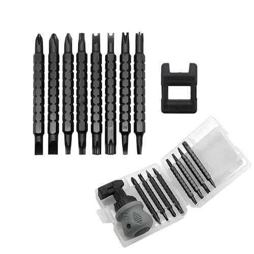 Set cacciaviti di precisione 18 in 1 con punta magnetica, magnetizzatore e custodia – Mini kit per elettronica, occhiali, telefoni cellulari, computer portatili e riparazioni fai-da-te
