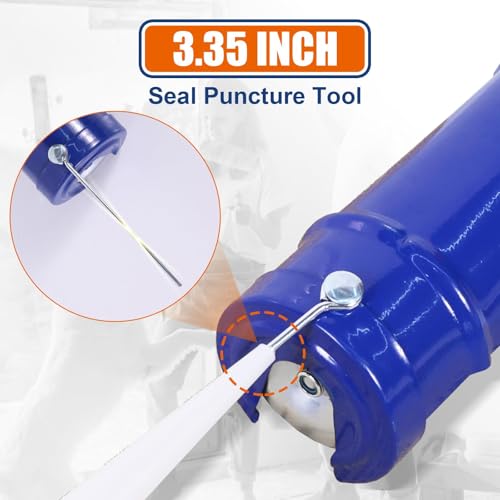 WADFOW Caulking Gun, No Drip Caulk Gun,9" Drip Free Hand Caulking Gun with Comfort Grip,Smooth Round Rod for 10oz Caulk Tubes,WCG2309D-2,Blue by WADFOW - Image 4