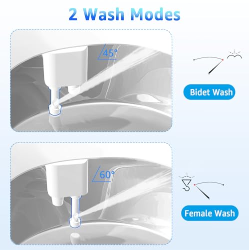 Bidé para inodoro Aünsffer con doble boquilla y control de presión ajustable 4