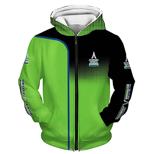 CUIHUATUQI Sweats À Capuche, Vestes, T-Shirt, Shorts Deu-TZ 3D Plein Impression Mince Homme Et Femme Décontractée Polyester Sweat-Shirt,Green 01,XL/X~Large Cover