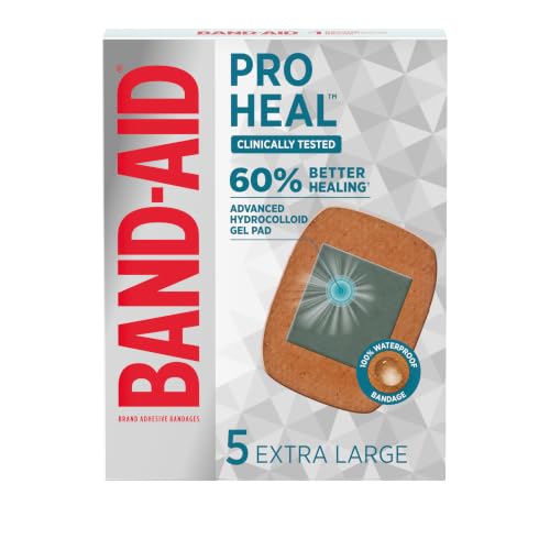 BAND-AID Brand Pro Heal Adhesive Bandages, Extra Large, 5 Count