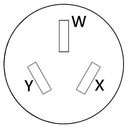 Parkworld 884937 Industrial Range, Stove, Oven 10-50 Extension Cord, 10-50P To 10-50R, 3-Prong, 50 Amp, 250 Volts, 12500 Watts (20Ft) #TOP4