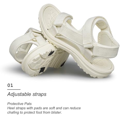Image of vibdiv Boys Girls Sandals Open-Toe Summer Outdoor Unisex Child Sport Sandals Athletic Lightweight(Toddler /Little Kid /Big Kid)