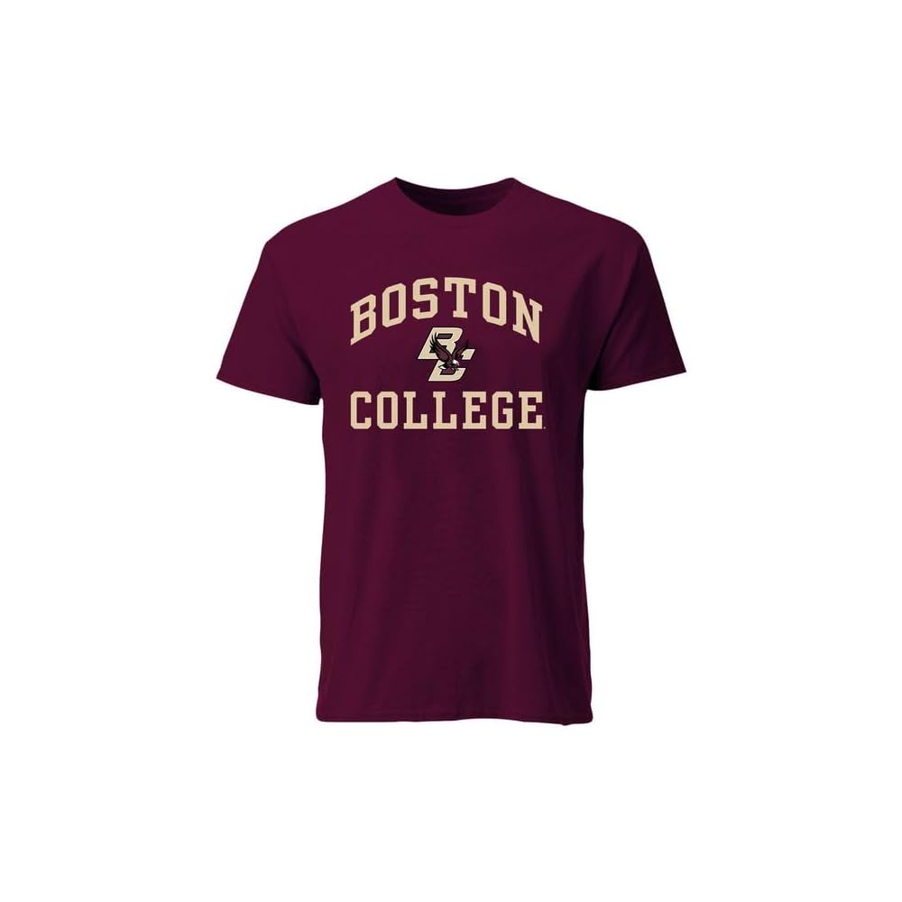 Barnesmith Boston College BC Eagles Short-Sleeve T-Shirt, Spirit, Maroon, Small