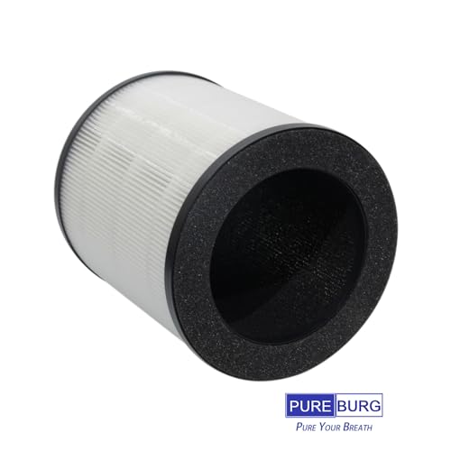 PUREBURG Replacement Filters Compatible with Mooka M02 Air Purifier,2-Pack H13 HEPA 3-stage filtration Activated Carbon 2-in-1 Air Clean Dust VOCs Odor PM2.5 by PUREBURG - Used condition - Image 4
