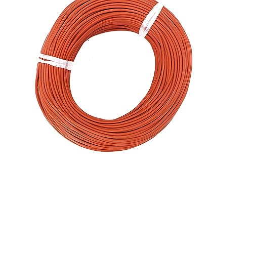 ELLANA Cable Flexible Electric Blanket Heating Cable, 12K 33Ohm/m Silicone Rubber, Floor Heating Carbon Fiber Heating Wire Extension Connector(Color:50m)