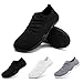GUCTQY Barefoot Shoes Women Sneakers Gym Lightweight Zero Drop Non Slip Sneaker Yoga Black Tennis Shoes for Women Black Womens Size 9