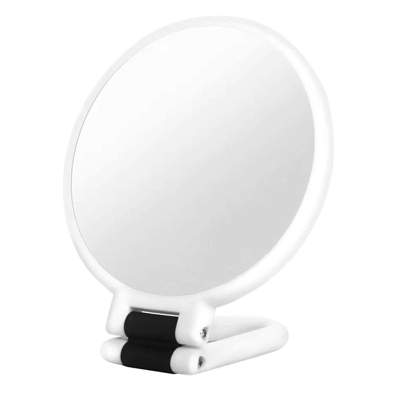 Espejo de maquillaje con aumento 50X y diseño compacto plegable doble cara