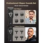 Hair Clippers for Men Professional, Cordless Clipper and Trimmer Set, Clippers for Hair Cutting Kit with Long Battery Life, Electric Hair Trimmer for Family Barber Kids Use - Image 5