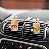 WRINGKIT 20 Pack Car Air Freshener Diffuser, Essential Oil Diffuser Bottle with Vent Clip, Clear Glass Perfume Bottle, Wooden Cap Empty Aromatherapy Diffuser for Auto Fragrance, Car Decor #4