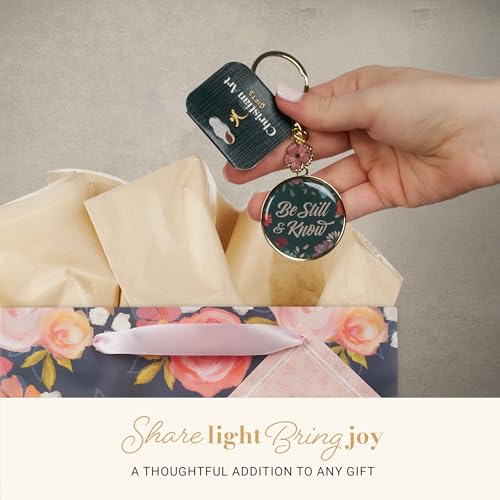 Image of Christian Art Gifts Inspirational Scripture Keychains with Charms for Women: Encouraging Bible Verses, Novelty Key Rings