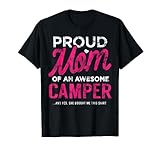 Camper hija orgullosa madre que compró este regalo ha Camiseta