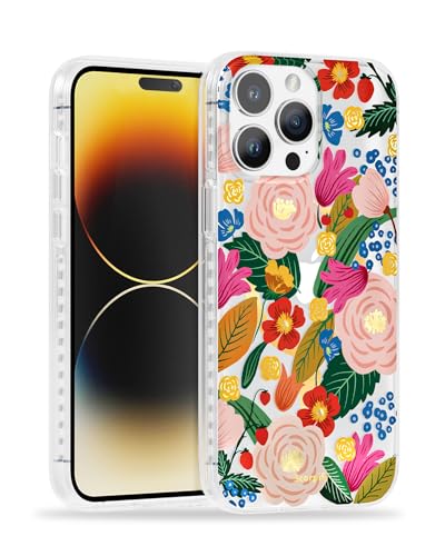 Coque iPhone 15 Pro motif floral camélia sublime votre style lors de vos sorties