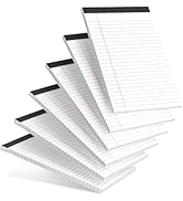 AILZFEI 6pcs Small Note Pad 5x8 College Ruled Legal Pads Paper Notepads 6 Pack Study Back Writing...